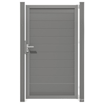 Outdoor DIY Home Door Aluminum Post WPC Composite Garden Fence and Gates Wood Plastic Composite Outdoor Gate Panel